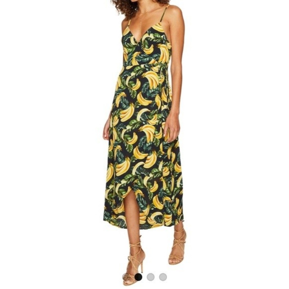Show Me Your Mumu Meghan Wrap Dress Gone Bananas Print Size XS Summer Sundress